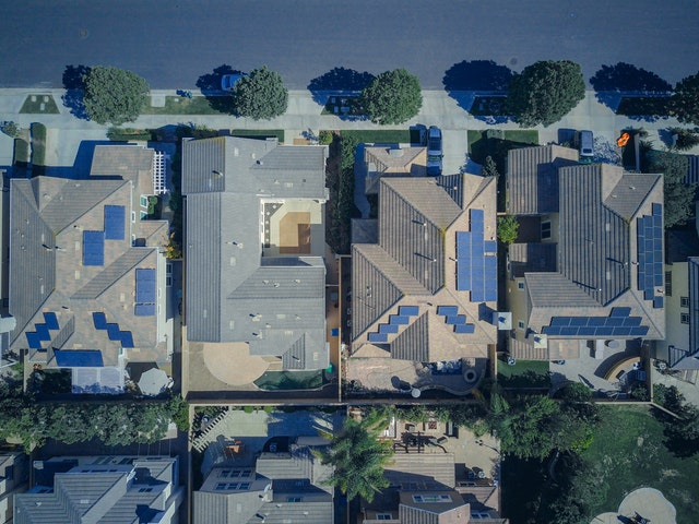 roofs with solar panels