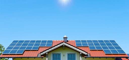 Solar panels on a roof