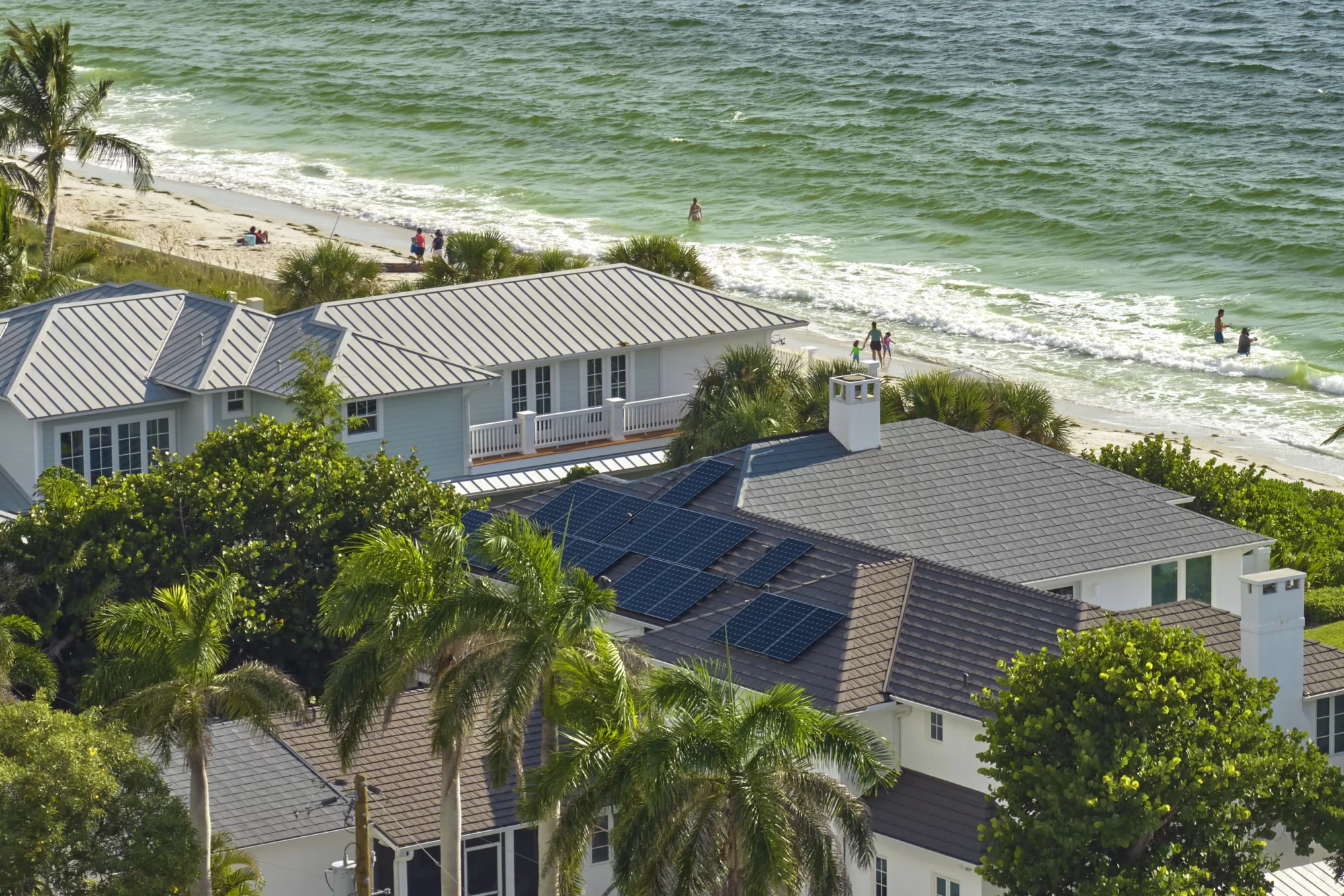 Florida residential home with solar panels