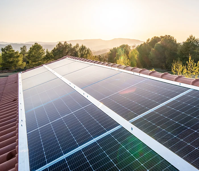 solar energy in california - rooftop solar panels.
