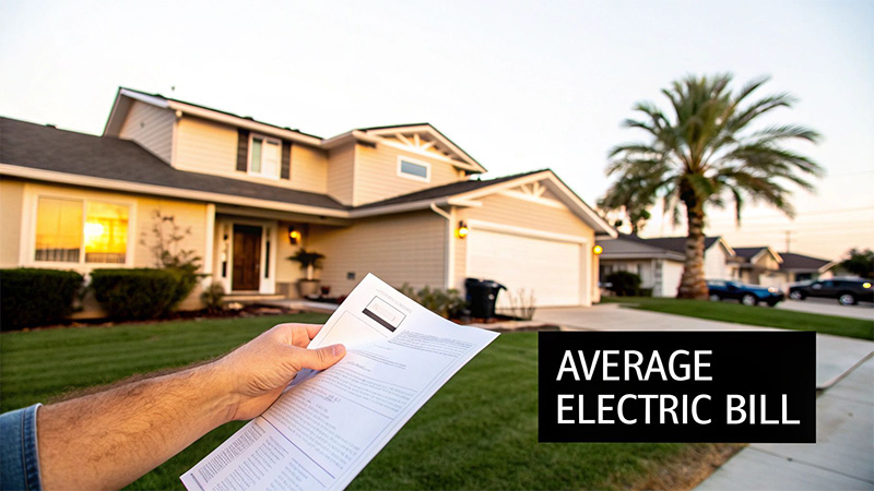 average electric bill in california.