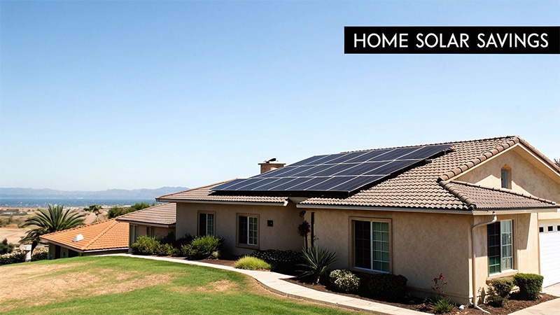 home solar savings - average california electric bill.